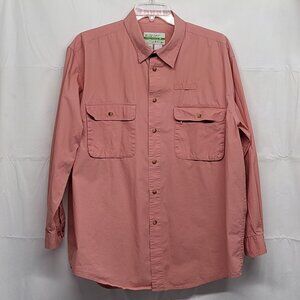 Orvis Mens Shirt Buzz Off Button Up XL Long Sleeve Outdoor Pockets Cotton